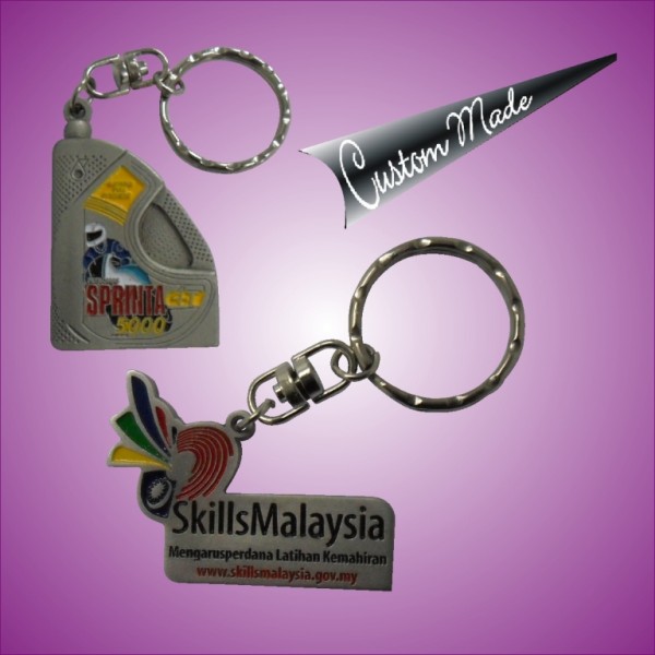 Keychain - Pewter With Enamel Paint